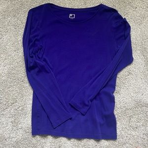 Purple long sleeve tees